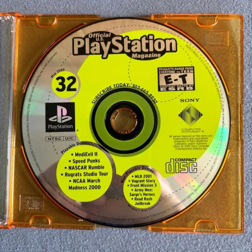 Playstation Magazine Demo 4 Disc Lot Issues 31 32 33 34 2000